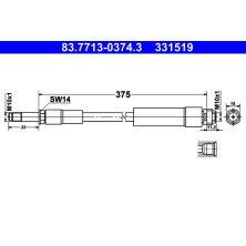 Bremsschlauch | 83.7713-0374.3