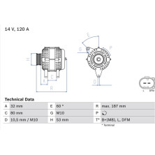 Lichtmaschine | PORSCHE 911,Boxster | 0 986 046 520