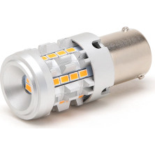 LED Metalsockel PY21W Bau15s 26x 3030 SMD Orange 100 % Canbus Inside | 24566