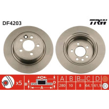 Bremsscheibe Rover T. 75 | DF4203