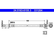 Bremsschlauch | 24.5163-0155.3