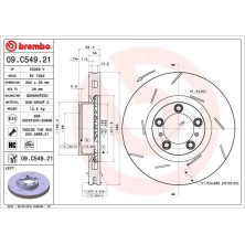 Bremsscheibe VA | PORSCHE Panamera 10-16 | 09.C549.21