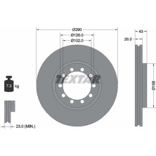 Bremsscheibe Renault P. Mascott | 93117500