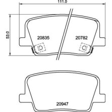 BREMBO Bremsklötze HA | SSANGYONG Rexton 17 | P 77 003