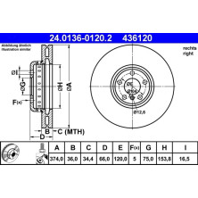 Bremsscheibe | 24.0136-0120.2