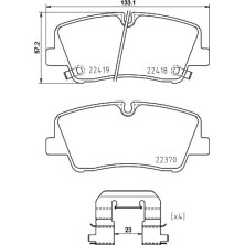 BREMBO Bremsklötze HA | HYUNDAI H350 15 | P 30 089