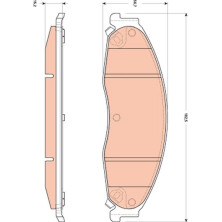 Bremsklötze VA | CADILLAC CTS,STS 02 | GDB4601