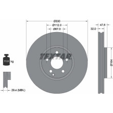 Bremsscheibe Db P. W211 5.0-5.5 4-Matic 03-09 | 92198805