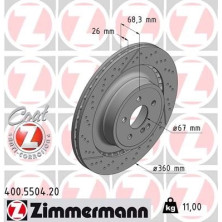 15 482 072 Bremsscheibe HA | MERCEDES CLS X218 13 | 400.5504.20