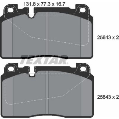 Bremsbelagsatz Audi P. A6/A7/Q5 2.0-3.0 Tdi 12 | 2564301