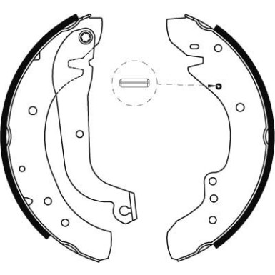 40 461 005 Bremsbacken | HYUNDAI,OPEL,RENAULT Traffic 80 | GS8565