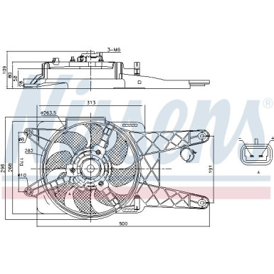 Kühlerlüfter PKW | FIAT Seicento 00 | 85138