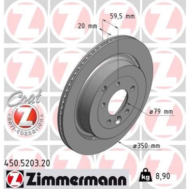 ZIMMERMANN Bremsscheibe | 450.5203.20