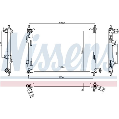 Wasserkühler PKW | Kia Rio IV 16 | 606733