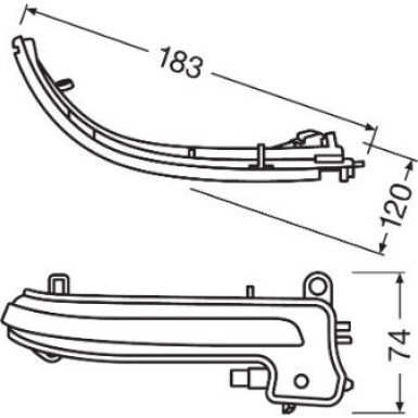 Osram | LEDriving® Dynamische LED Spiegelblinker BMW 1er, 2er, 3er, 4er, X1 - Black Edition | LEDDMI F20 BK