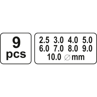 Lederlochset 9-Tlg | YT-3590