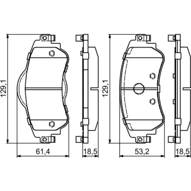 Bremsklötze | CITROEN C4 | 0 986 494 690