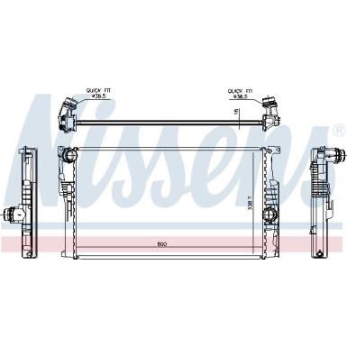 Wasserkühler PKW | BMW 3 F30 11 | 60814