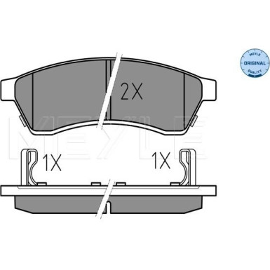 Bremsbelagsatz Chevrolet T. Epica 06- Mit Sensor | 025 247 4414/W