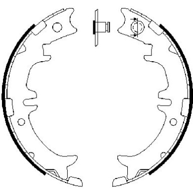 Bremsbacken | TOYOTA,LEXUS | 0 986 487 615