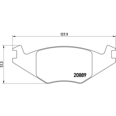 BREMBO Bremsklötze VA | SEAT Cordoba, Ibiza VW Golf 91-02 | P 85 019