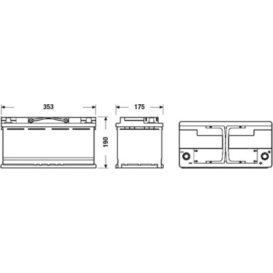 EXIDE Starterbatterie | EK950