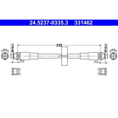 ATE Bremsschlauch | 24.5237-0335.3