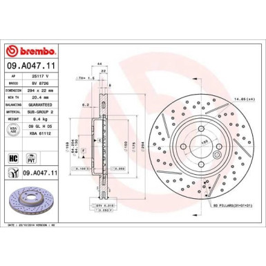 22 481 002 Bremsscheibe VA | MINI Works 03 | 09.A047.11