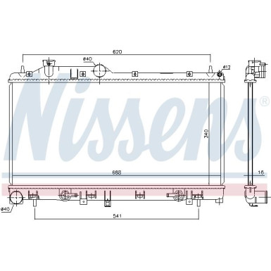 Wasserkühler PKW | SUBARU FORESTER 2.0i 08 | 67725