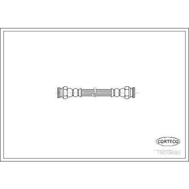 CORTECO Bremsschlauch | 19018680