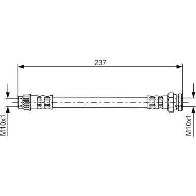 Bremsschlauch HA | CITROEN,PEUGEOT | 1987481052