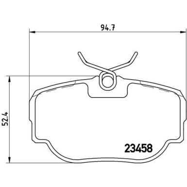 BREMBO Bremsklötze HA | LAND ROVER | P 44 009