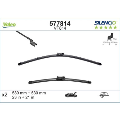 VM814 VALEO Silencio X.TRM Wischer | Ranger Rover Evoq | 577814