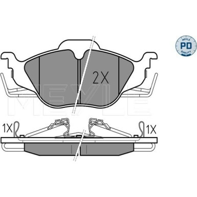 Bremsbelagsatz Opel P. Astra G 98 | 025 230 6317/PD