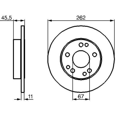 Bremsscheibe VA | MERCEDES W201 82 | 0 986 478 114