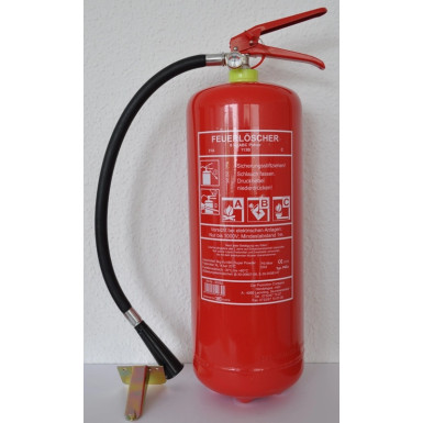 Feuerlöscher ABC, 6 kg, Pulver, Stahlzyl | TÜV GS, CE, PED, MED | 93062