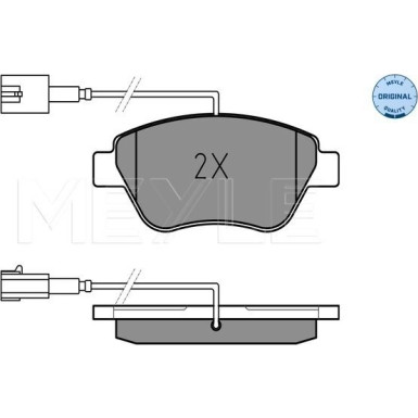 Bremsbelagsatz Fiat P. Stilo 1.2/1.6 16V 01-/Idea Mit Sensor | 025 237 0617/W