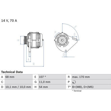 Lichtmaschine | ALFA,FIAT,LANCIA | 0 986 080 560