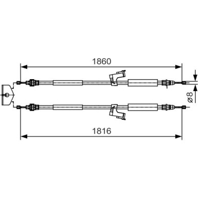 Handbremsseil | VOLVO V50 04 | 1987482019