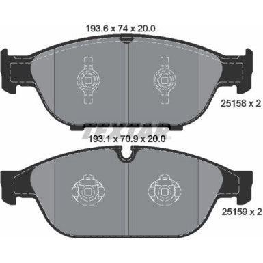 Bremsbelagsatz Audi S. A6 09-/A8 09- Scheibe 356Mm | 2515802