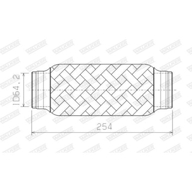 Flexrohr ohne Rohr | DM 65 L 254mm | 8946