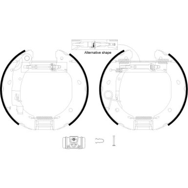 Satz Bremsbacken Fiat Ducato / Citroen Jumper 04/02 | 84060900