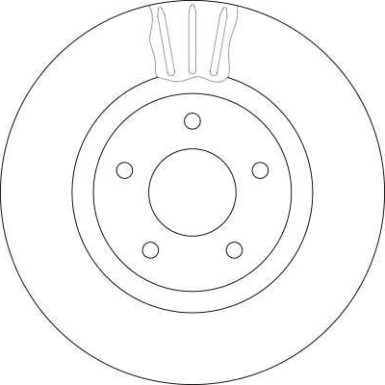 Bremsscheibe Jaguar P. Xk 4.0-4.2 96-14 | DF4219S