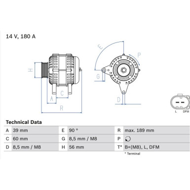 Lichtmaschine | SKODA,VW | 0 986 081 230