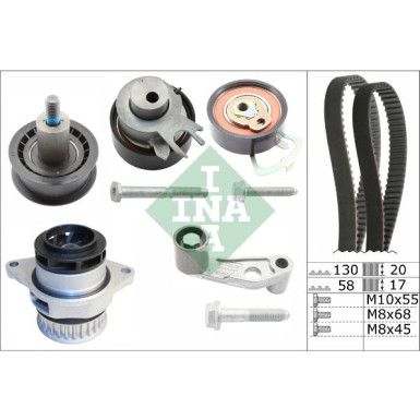 Zahnriemensatz inkl.Wapu | AUDI A2,VW Golf IV 1,6 | 530 0089 30