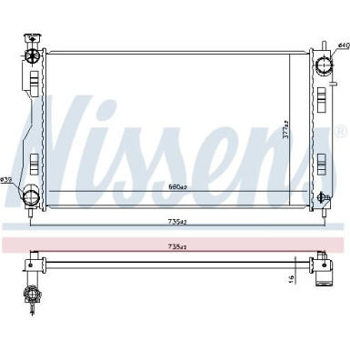 Wasserkühler PKW | Subaru Impreza (GT) 16 | 606844