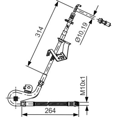 Bremsschlauch | PEUGEOT,CITROEN | 1987481428