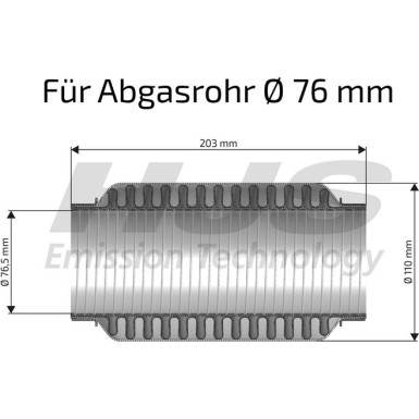 Flexrohr, Abgasanlage | Flexrohrverbinder | 83 00 8583