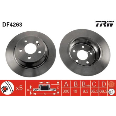 Bremsscheibe Db T. W211 02 | DF4263