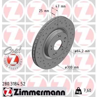 Bremsscheibe VA Sport | HONDA Civic Type R 05 | 280.3184.52